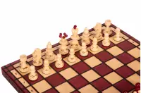 SZACHY PEREŁKA średnia (36x36 cm) kolor wiśniowy